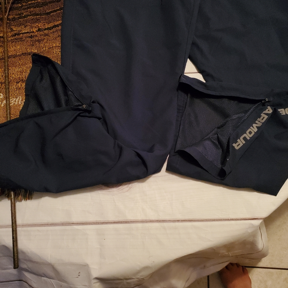 Under Armour Navy Blue Polyester Drawstring Track… - image 2